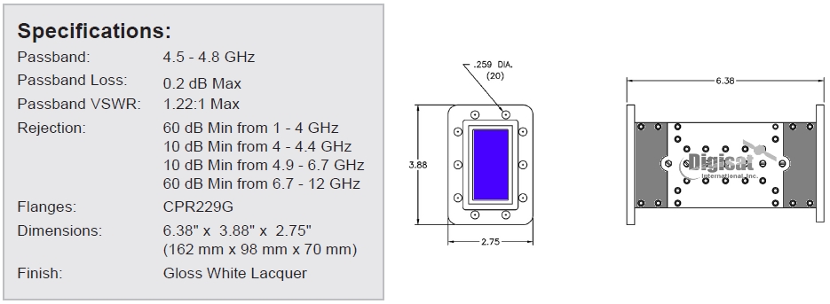 18663 INSAT C-Band Receive Reject Filter