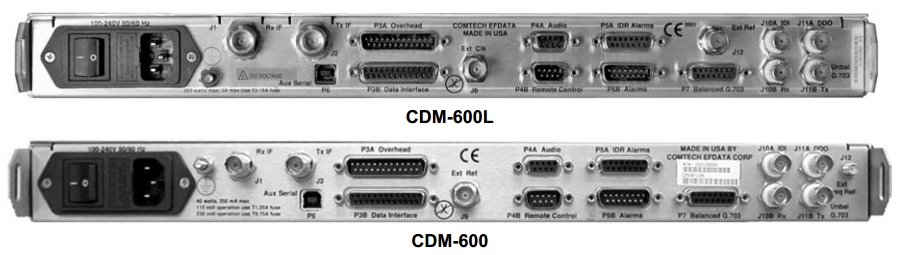 Comtech CDM-600 & CDM-600L Interface Diagram