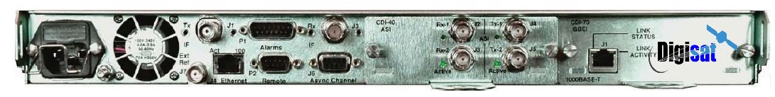 Comtech CDM-710G Rear RF Interface Layout