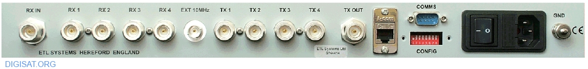ETL 22253 Hybrid VSAT Power Supply L-Band Switch Interface