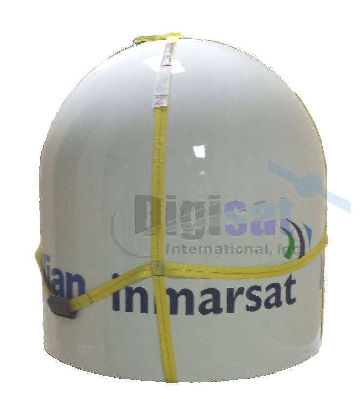 Intellian GX100 Maritime VSAT antenna side view picture
