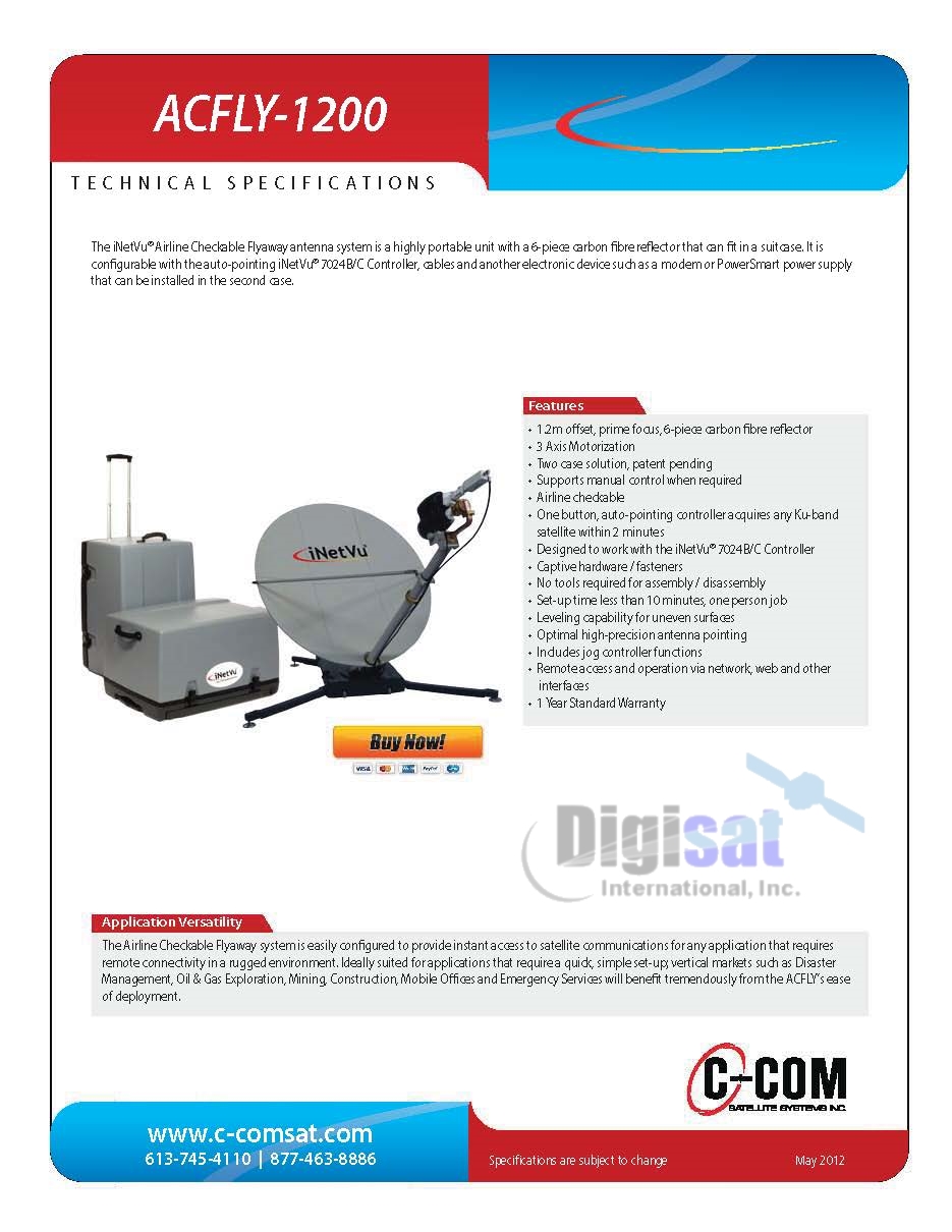 ACFLY-1200 Tech Specs
