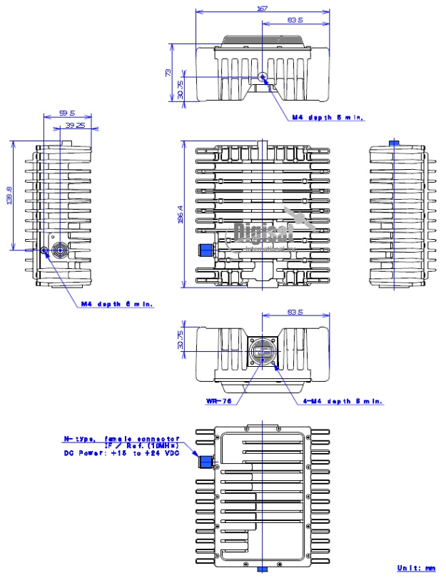 njrc njt5217 6W BUC dimensions