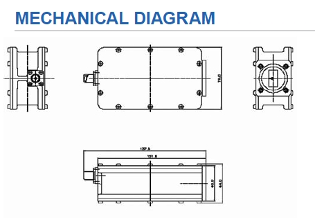 Norsat 1000HU LNB Mechanical Diagram