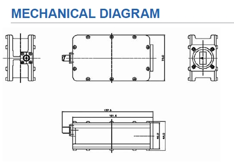 Norsat 1108HUN LNB Mechanical Diagram