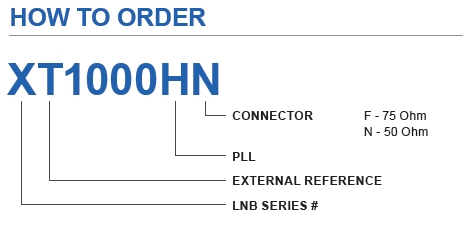Norsat XT1000H Ordering Configuration Information