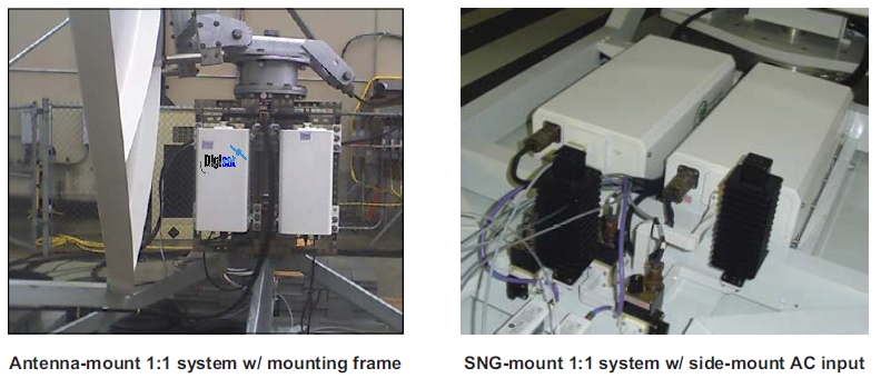 Paradise Datacom S-Band Compact SSPA Antenna Mounting Illustration