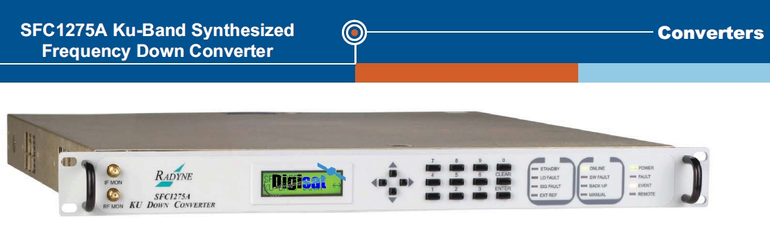 SFC1275A Converter Front Panel