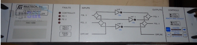 Used Maxtech GD Satcom LRK-1200 LNA Redundant Control System