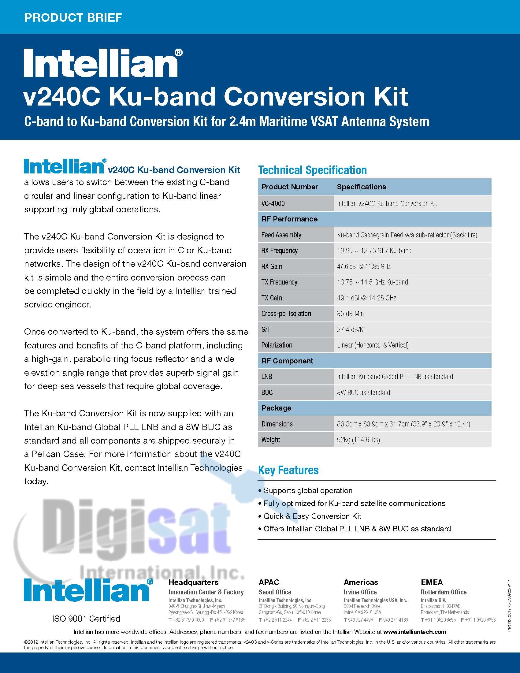 v240C Ku-Band Conversion Kit