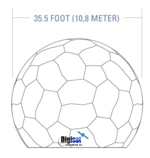 35 foot terrestrial composite radome