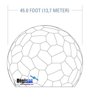 45 foot 13.7 meter composite terrestrial radome