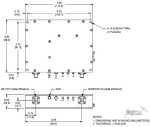 CPI SAT BU06SA-D BU Series C-Band Block Upconverter (5.85 - 6.425 GHz)