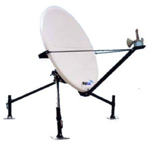 GD Satcom Technologies 1139 1.2M Manual Flyaway Satcom Antenna