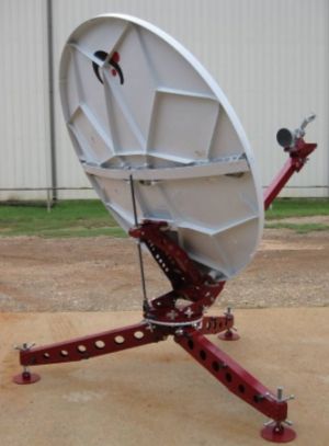 Sat-Lite Celero 1223 1.2 Meter Manual Flyaway Transportable VSAT Antenna System 