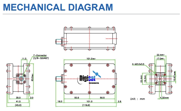 9000XTBCDN-4 Mechanical Drawing