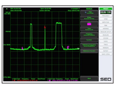 SED Decimator D3 Spectrum Screenshot