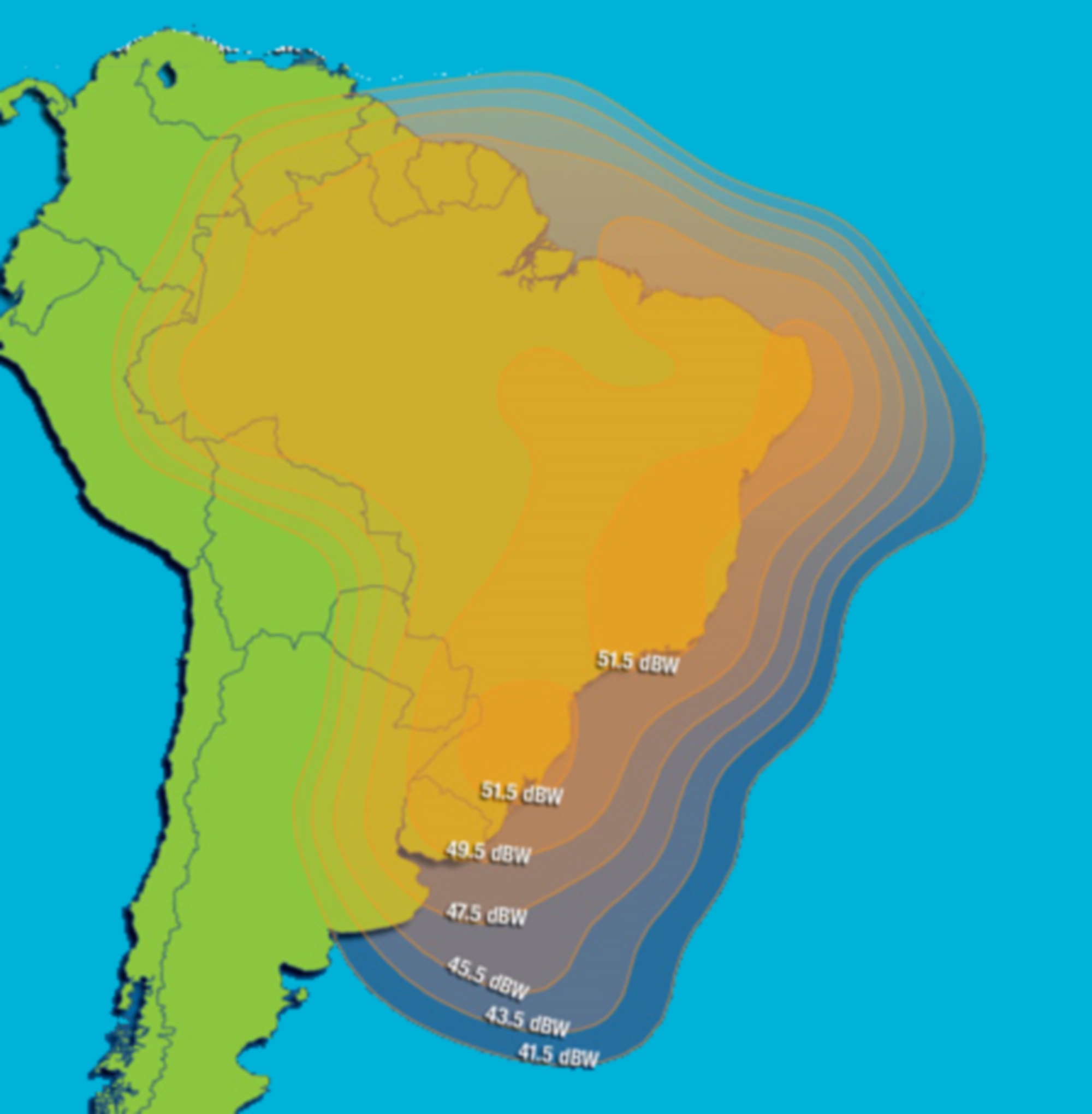 Intelsat Galaxy 11 Brazil Coverage Area