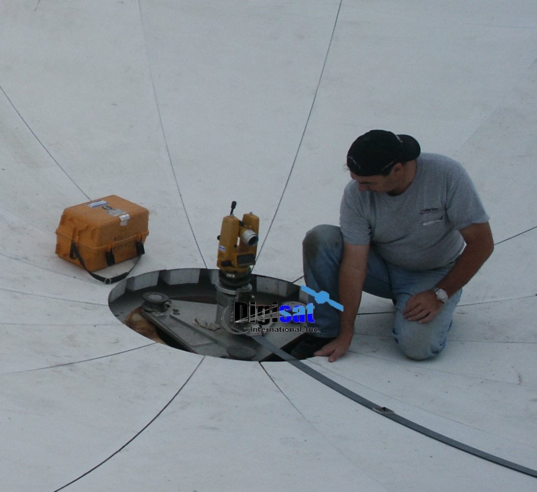 Antenna Reflector Theodolite Alignment 9.3 meter Vertex GD Satcom 