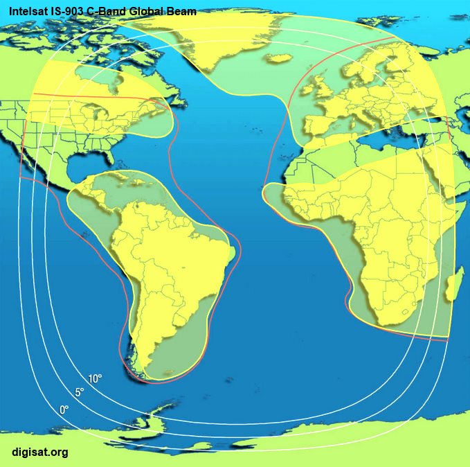 Intelsat IS-903 Global C-Band Coverage Area