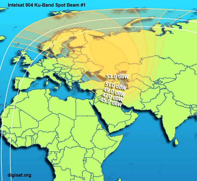 Intelsat IS-904 Europe Ku-Band spotbeam one
