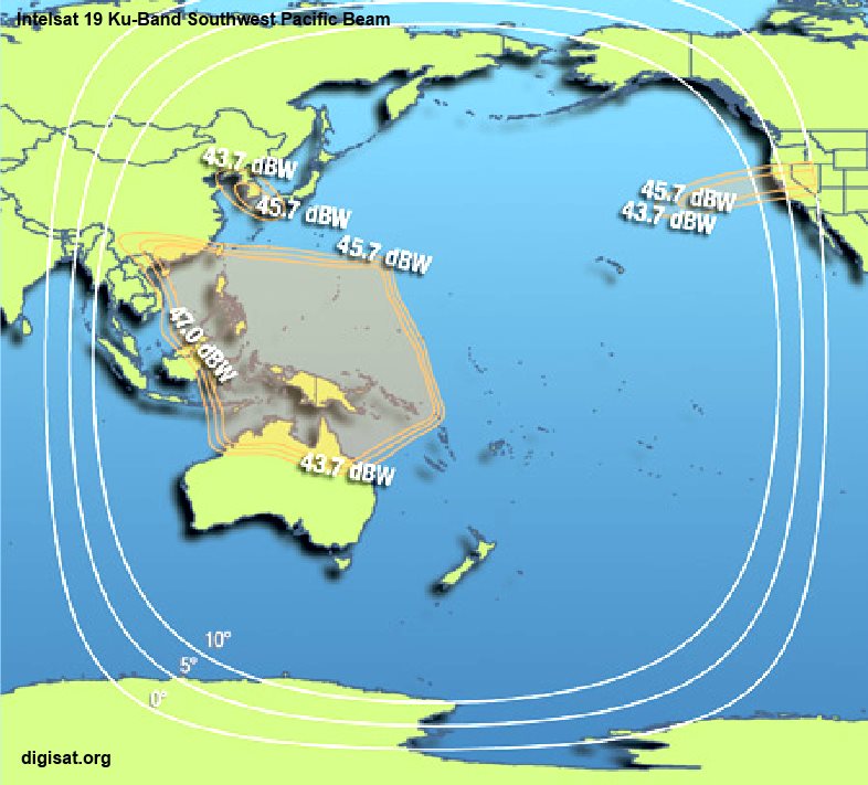 Intelsat19 South Pacific iDirect Kuband Satellite Internet Access