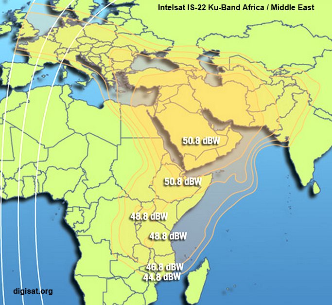 IS22 Africa Mideast Footprint Map